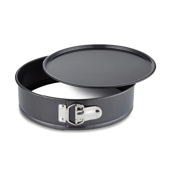 Tower T943027HG44 25cm Spring Form Cake Tin with a Loose Base and Non-Stick Coating, Black