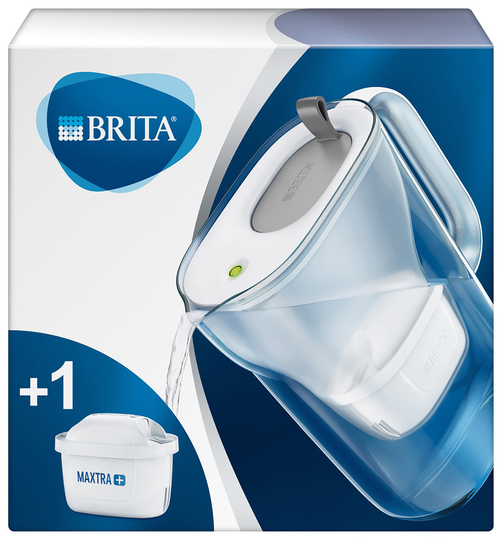 Brita Style Fridge Water Filter Jug - Grey
