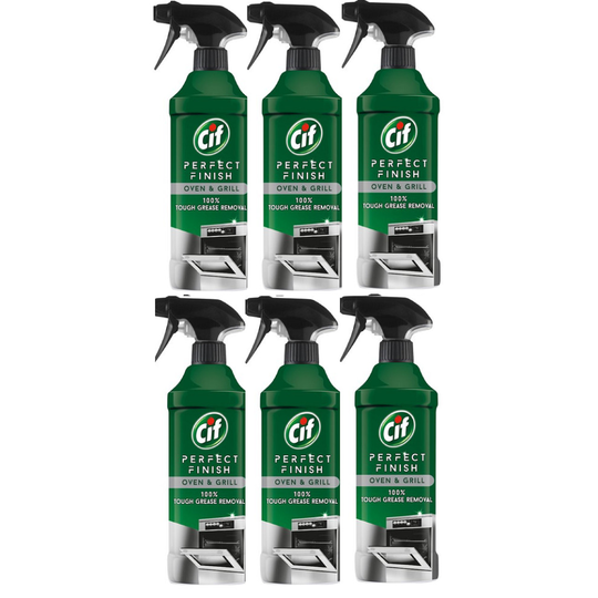 Cif Perfect Finish Specialist Cleaner Spray Oven & Grill 6 x 435ml