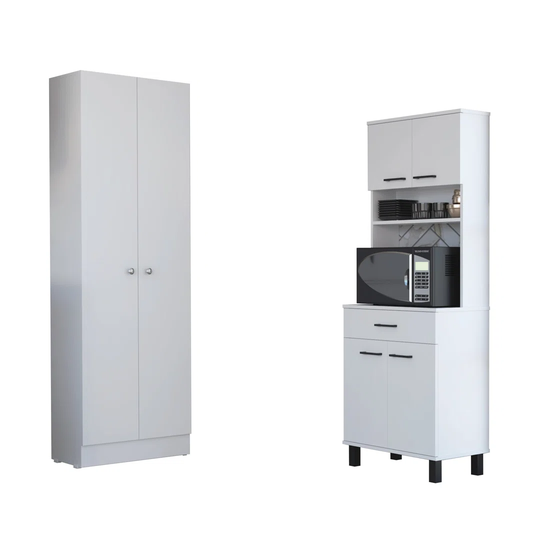 Set Linea Z Kitchen, Z-60 Kitchen Buffet Cabinet + Z-60 High Kitchen Cupboard 2 Doors