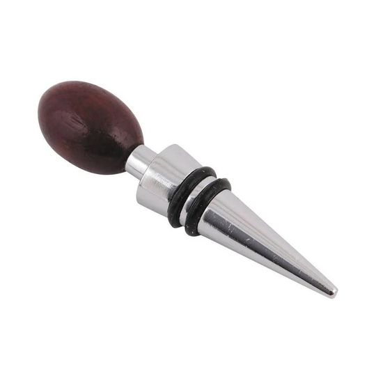 Steel and Wood Bottle Stopper