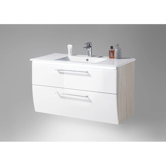 Sayer 102cm x 61cm Wall Mounted Under Sink Cabinet