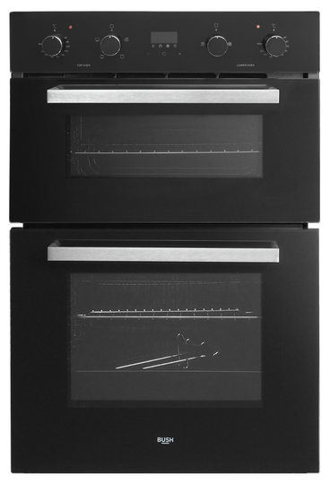 Bush AWBBDFO Built In Double Electric Oven - Black
