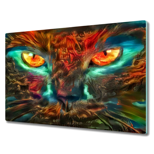 Roosendaal Tempered Glass Cat Chopping Board