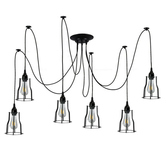 Villisca 6 - Light Cluster Geometric Pendant