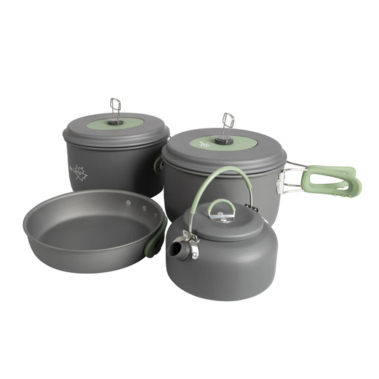 Jenckes Cookware Set Explorer XL 4Piece Hard Anodized