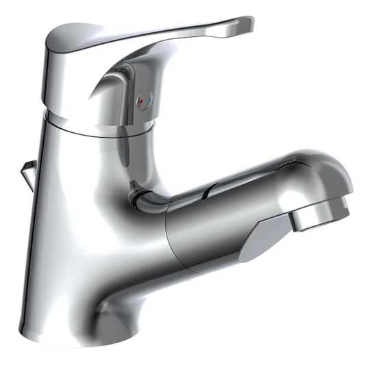 Schütte Basin Mixer with Pull-Out Spray Attica Chrome