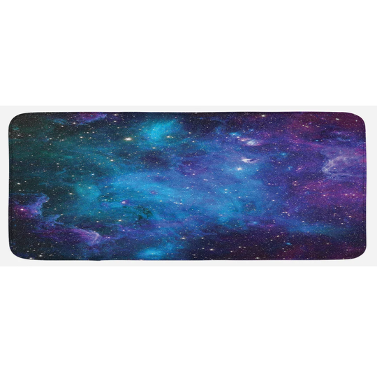 Outer Space Kitchen Mat Galaxy Stars In Space