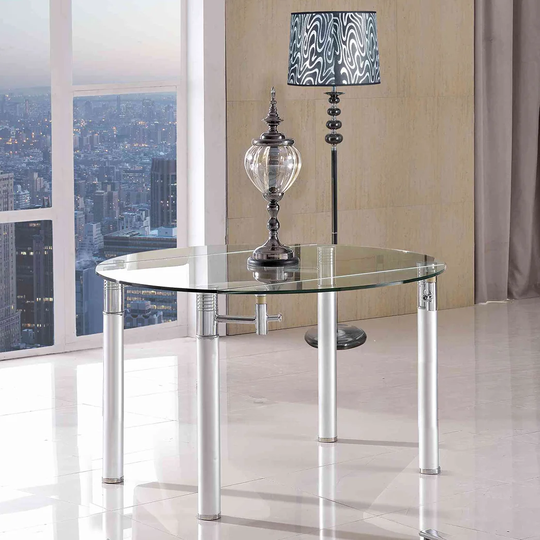 Glass Extendable Dining Table
