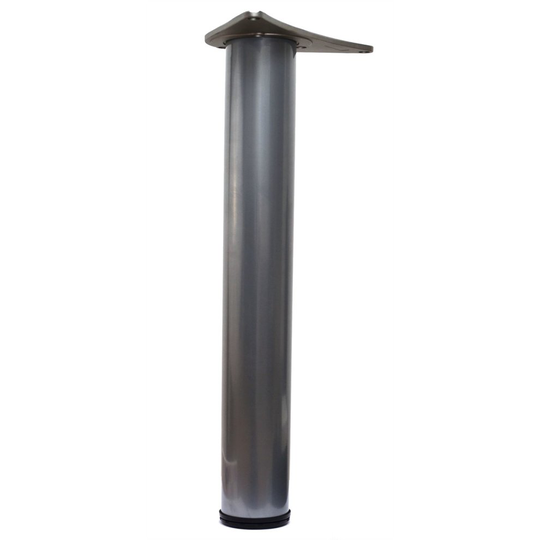4 x 1100mm Adjustable Silver Breakfast Bar Worktop Support Table Leg 60mm Dia