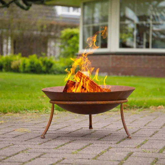 Hajari 21Cm H x 47Cm W Steel Wood Burning Outdoor Fire Pit