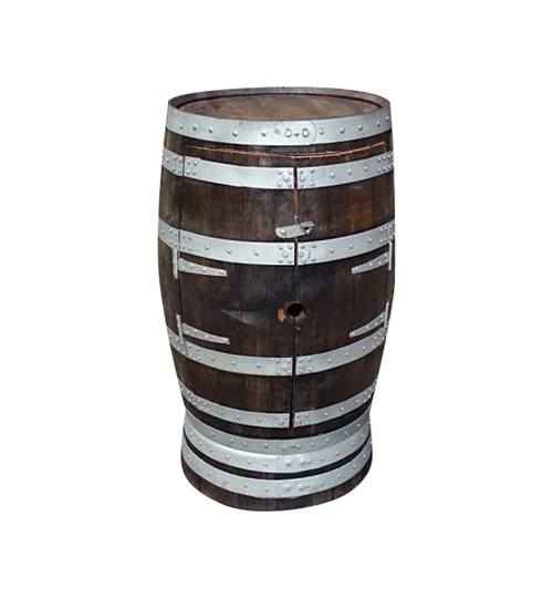 Gilberte 8 Bottle Solid Wood Floor Wine Bottle Rack in Dark Brown