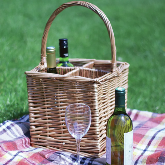 Crete 4 Bottle Tabletop Wine Holder