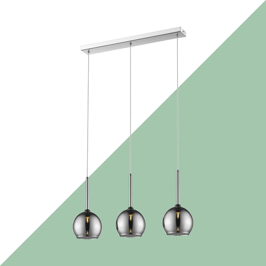 Viergeline 3 - Light Kitchen Island Globe Pendant