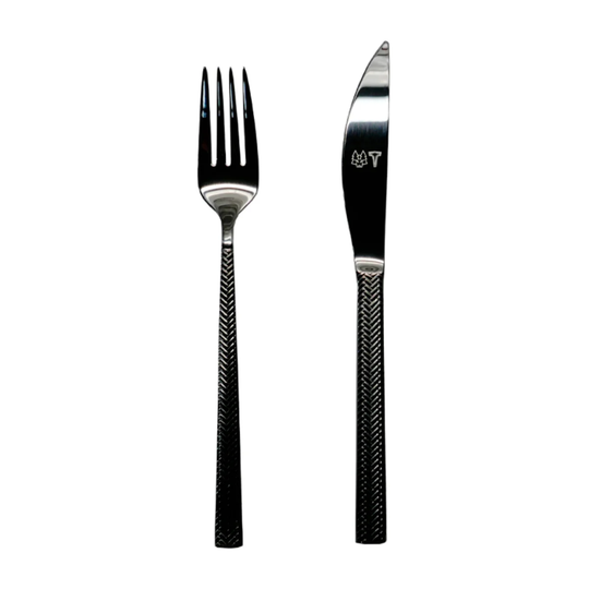 Vargen & Thor Glöd steak set grill cutlery 8 pieces Stainless steel