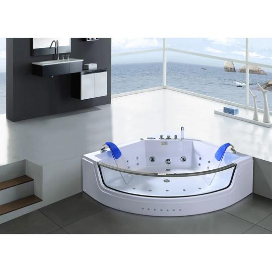 Capri Whirlpool Bath Tub Spa Double Pump Hydrotherapy 152 x 152cm Hot Tub