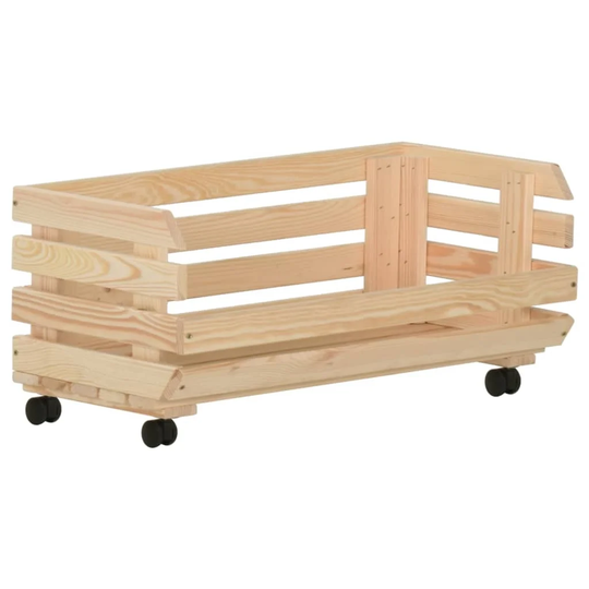 Dougherty 77 Cm Solid Wood Kitchen Trolley