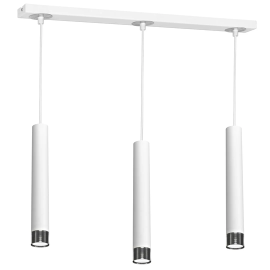 Hinesville 3-Light Kitchen Island Cylinder Pendant