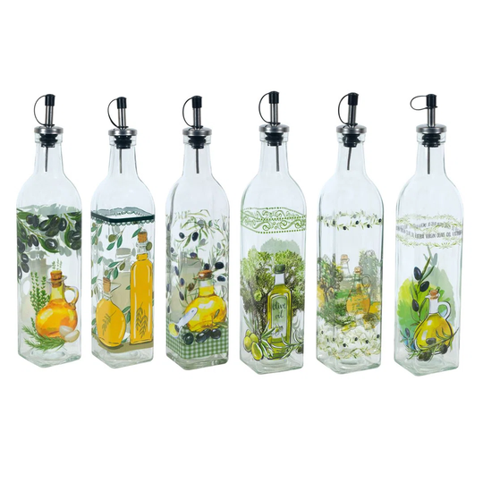 By SIGRIS Medium Oil Can With Box Includes 6 Units Kitchen Utensils Lavender And Olive Collection Signes Grimalt