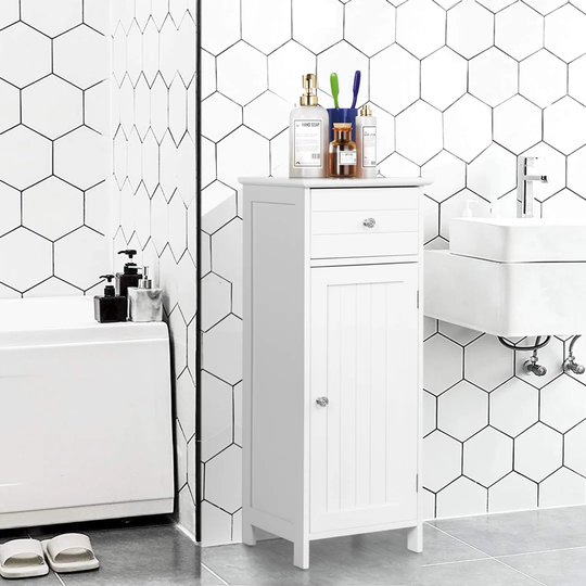 35" W x 87" H x 30" D Freestanding Bathroom Cabinet