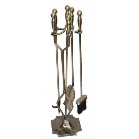 Dajuan 4 Piece Metal Fireplace Tool Set
