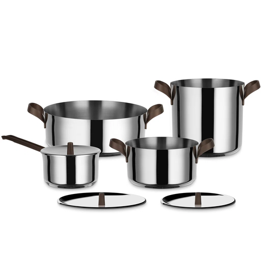 Alessi Edo 4 Piece Stainless Steel (18/10) Cookware Set