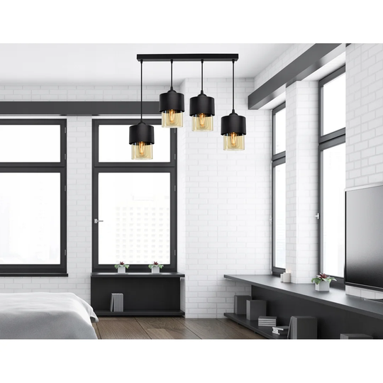 Carder 4 - Light Kitchen Island Cylinder Pendant