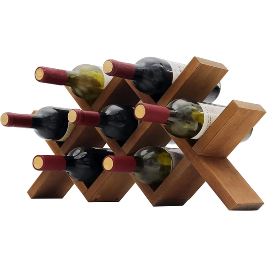 Butterfly Wine Rack, Wood Countertop Wine Rack, Rustic Tabletop Wine Holder, 7 Bottle Wine Holder, Minimal Assembly Required
