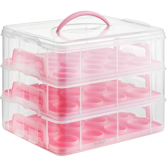 Aleda 3 Tier Cupcake Holder and Cake Carrier