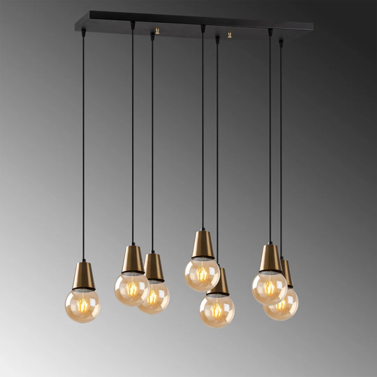 Randles 7 - Light Kitchen Island Bulb Pendant