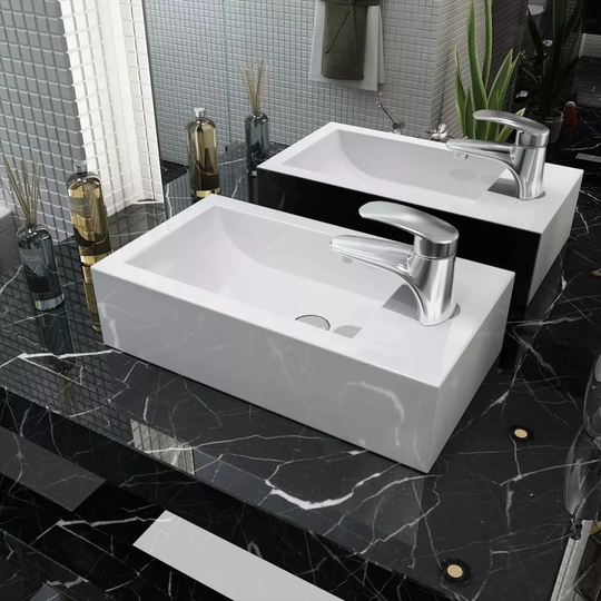 Robbyn Ceramic Rectangular 460 mm Countertop Basin