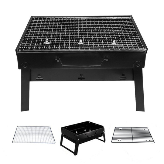 barbecue-charcoal-folding-grill-portable