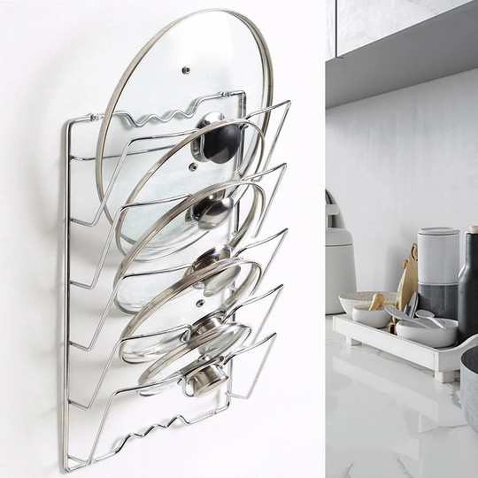 Wall Mounted Pot Lid Rack