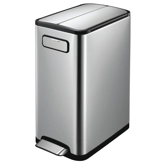 Eko Pedal Bin Ecofly 2 x 20L Matte Silver