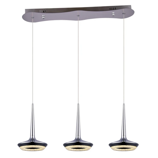 Platzer 3-Light Kitchen Island Dome LED Pendant