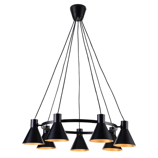 Chichica 7-Light Wagon Wheel Chandelier