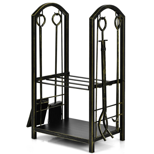 Bintou 43Cm x 30Cm D Metal Log Rack