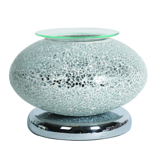 Aroma Touch Electric Wax Melt Burner - Ellipse Silver Mosaic