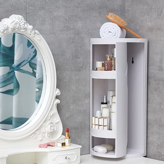 Felisa 360° Rotating Bathroom Storage Rack Corner Cabinet