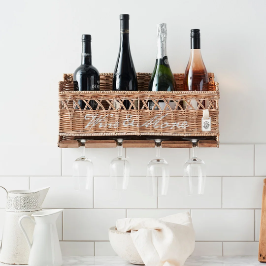 Kubu 5 Bottle Wall Mounted Wine Cabinet