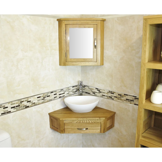 Crank Compact 550mm Wall Mounted Single Vanity Unit