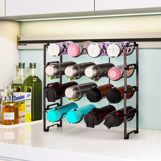 4-Tier Stackable Wine Rack