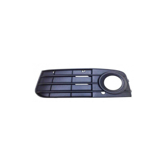 Audi A4 2008-2012 Front Bumper Fog Grille Black With Fog Hole Without Chrome Trim Passenger Side