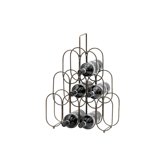 Pesmes 9 Bottle Wine Bottle Rack in Black