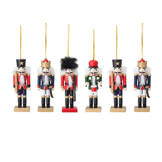 Bloomingville Mahi Ornament nutcracker ornament 6-pack multi