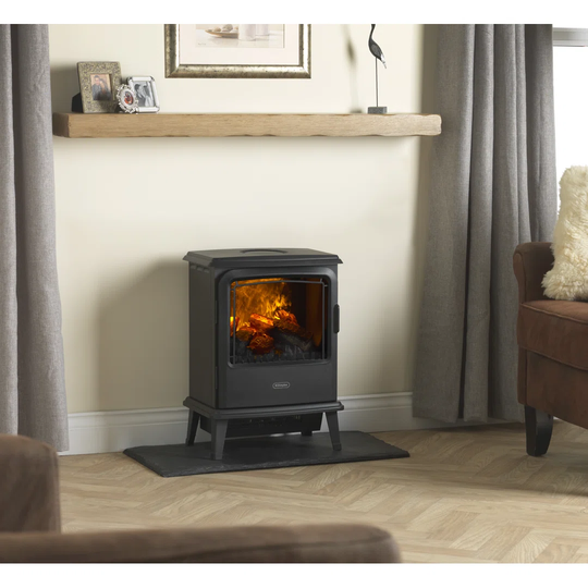Dimplex Bayport Optimyst Ultra-realistic 3D Flame Effect Electric Stove Fire, 44cm W with remote control