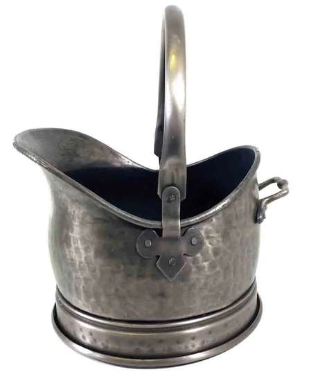 Hammersmith Fireside Helmet Coal Scuttle Bucket Steel Log Carrier