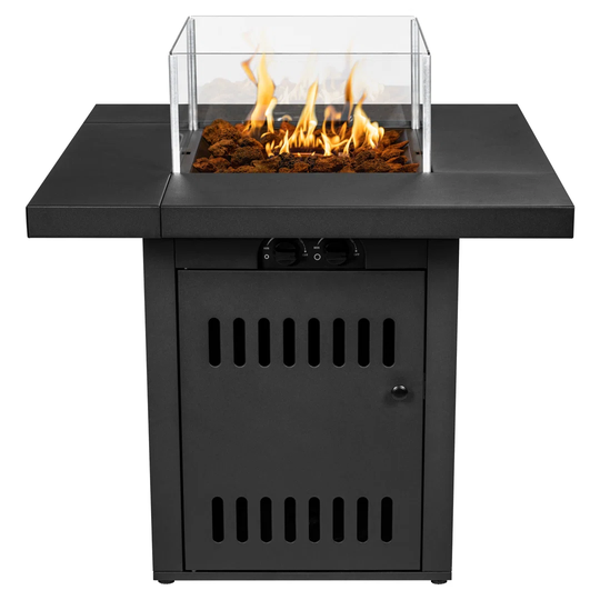 Annastazia 89Cm H x 81.2Cm D Stainless Steel Natural Gas Outdoor Fire Column