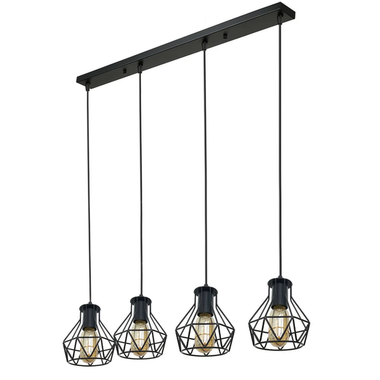 Walser 4-Light Kitchen Island Geometric Pendant
