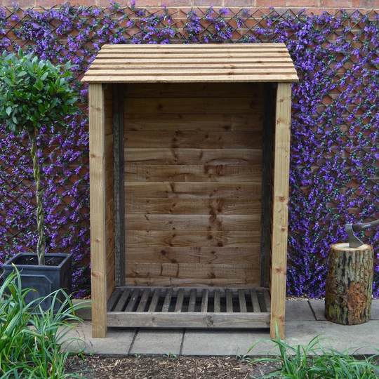 Greetham 4 Ft. W x 3 Ft. D Wood Log Store
